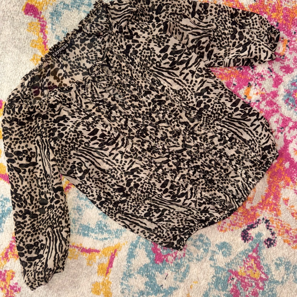 Express Animal Print Blouse